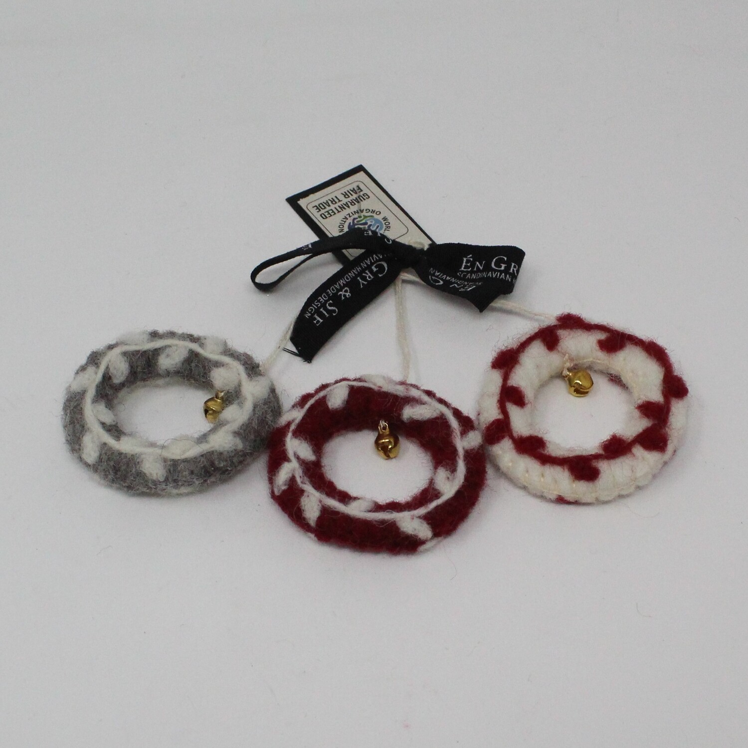 Mini Wreath Ornaments - Set of 3