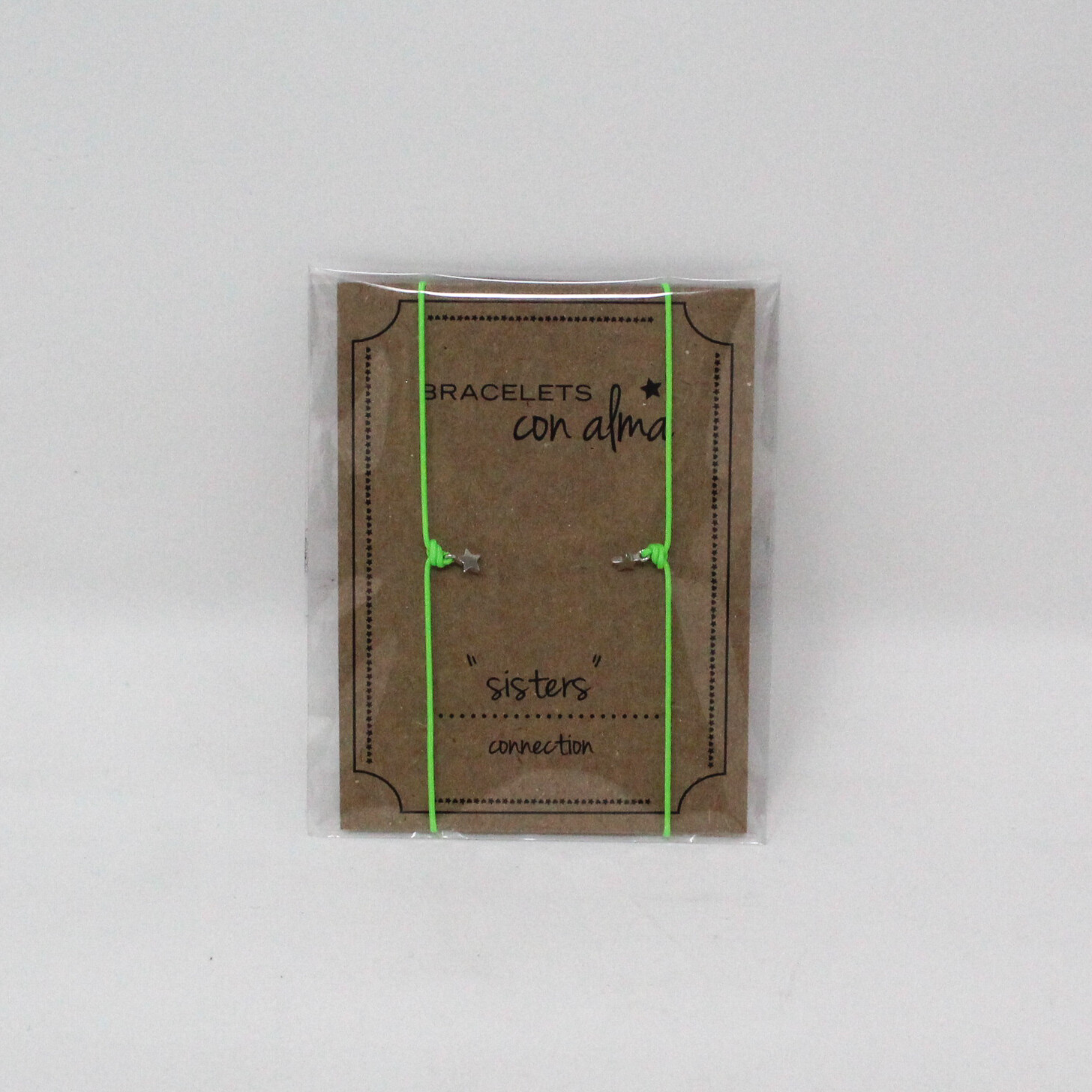 Braccialetto Connection Sisters Star Green Flu