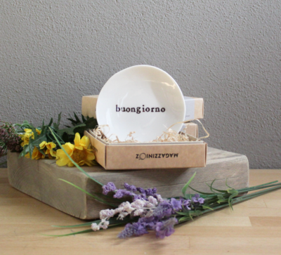 Piattino in ceramica BUONGIORNO - RUGGINE Piattino in ceramica BUONGIORNO - RUGGINE