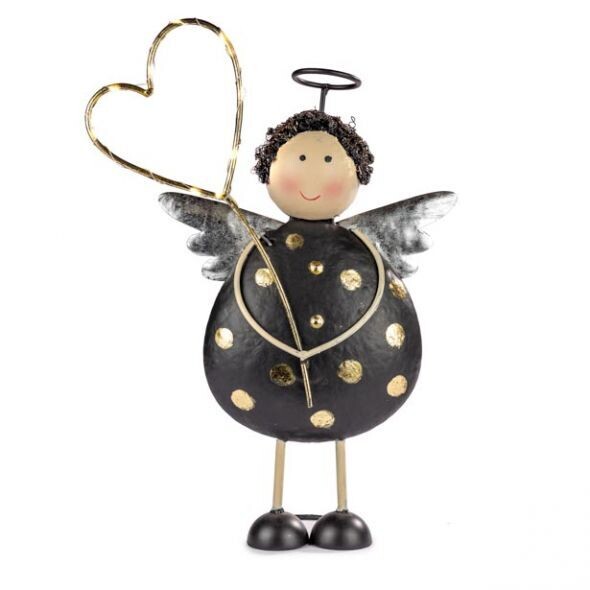 Angelo con cuore led