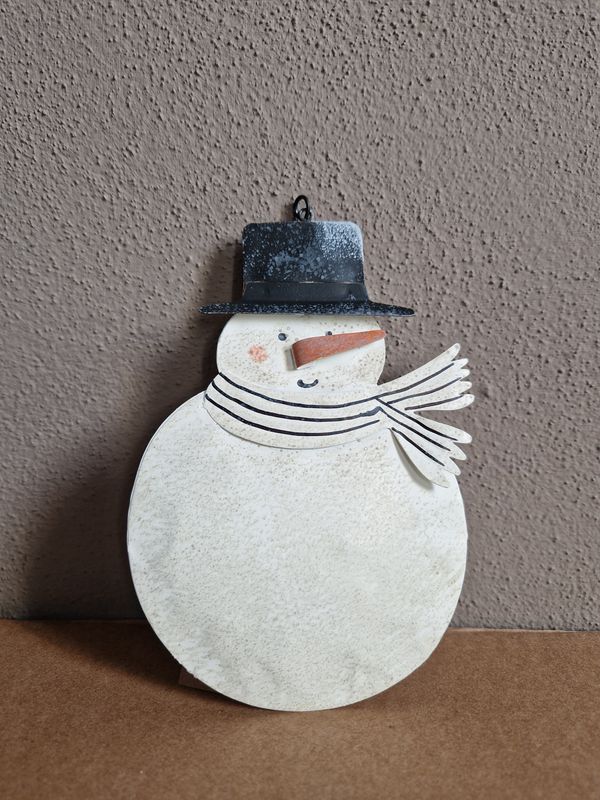 Decorazione pupazzo neve 15 cm