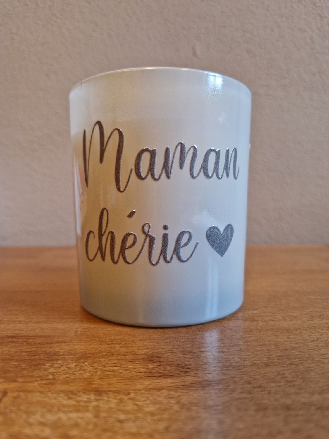 Bougie Grise - Maman Chérie