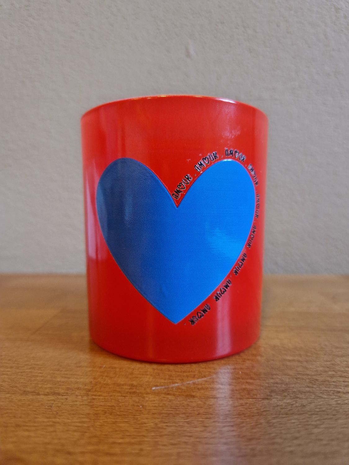 Bougie &quot;Coeur&quot; Rouge