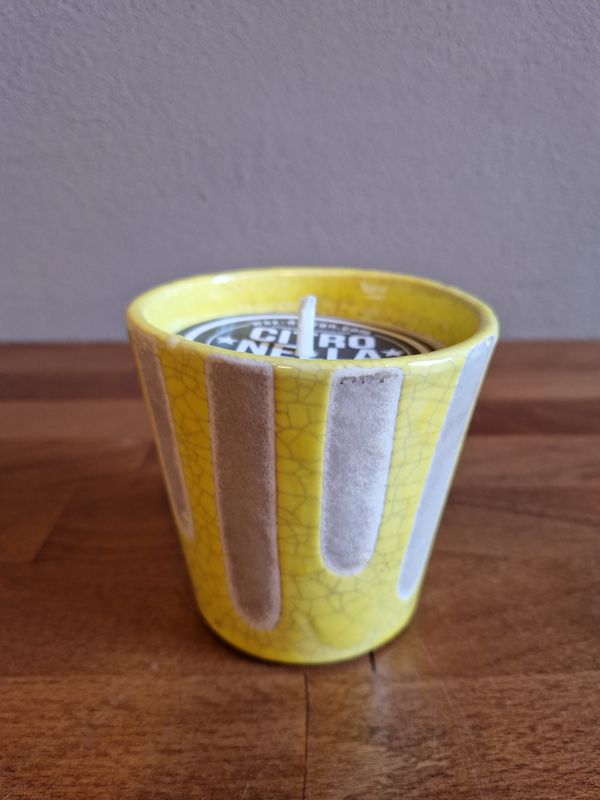 Vela Ibiza Amarillo Gialla 10X10 Cm