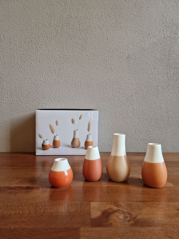 Set 4 Mini Vasi Shades Of terracotta