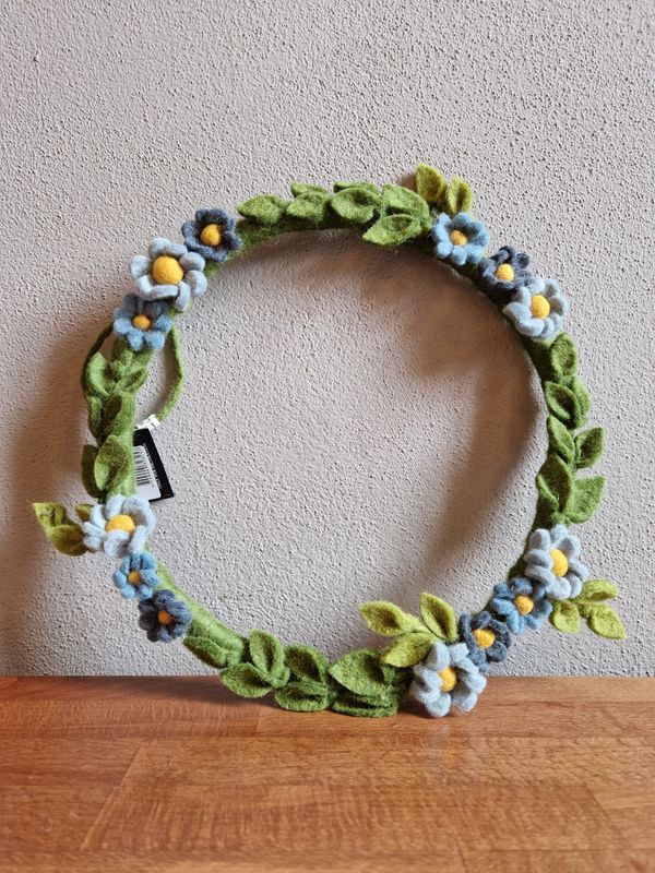 Anemone Wreath – Blue