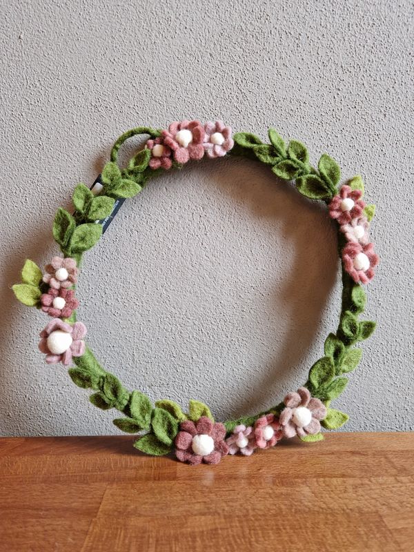 Anemone Wreath – Dusty Rose