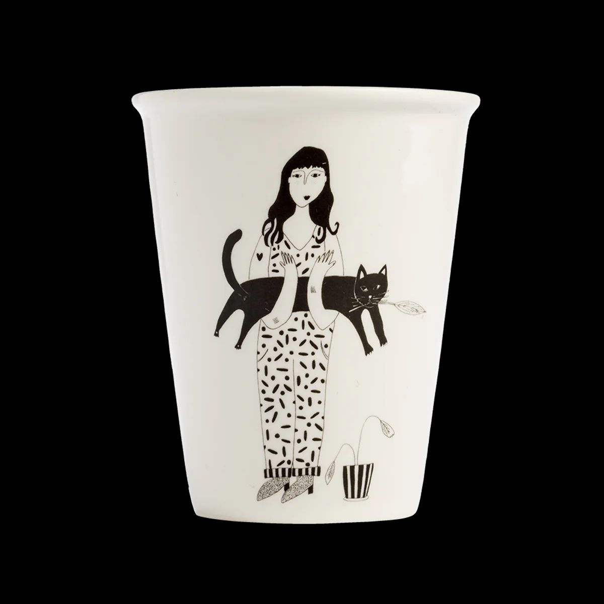 Cup Black Cat