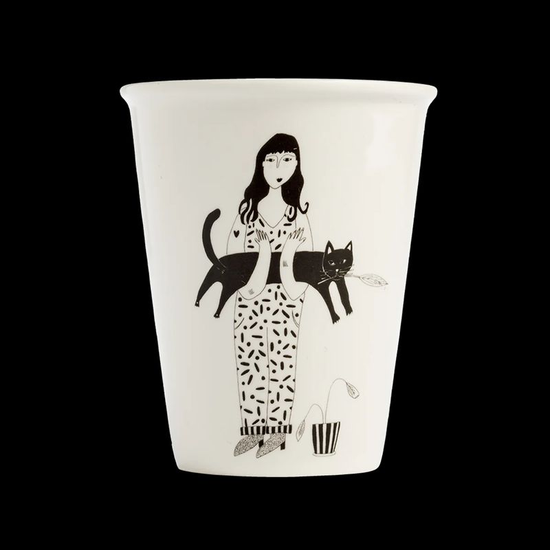 Cup Black Cat