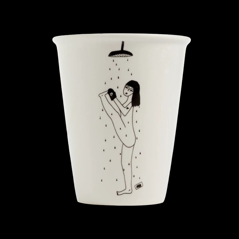 Cup Yoga In The Shower