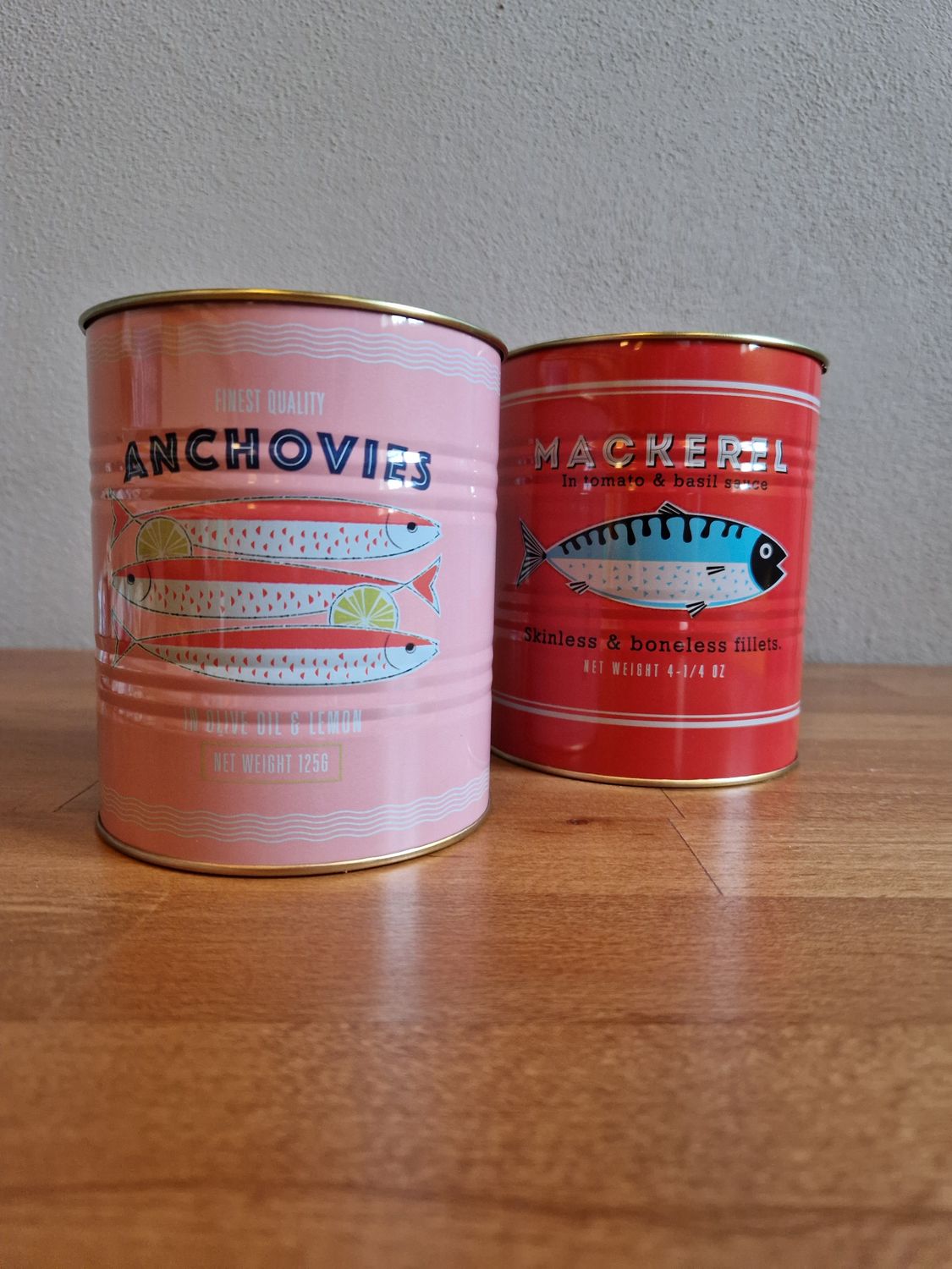 Medium Storage Tins (Set Of 2) - Fish