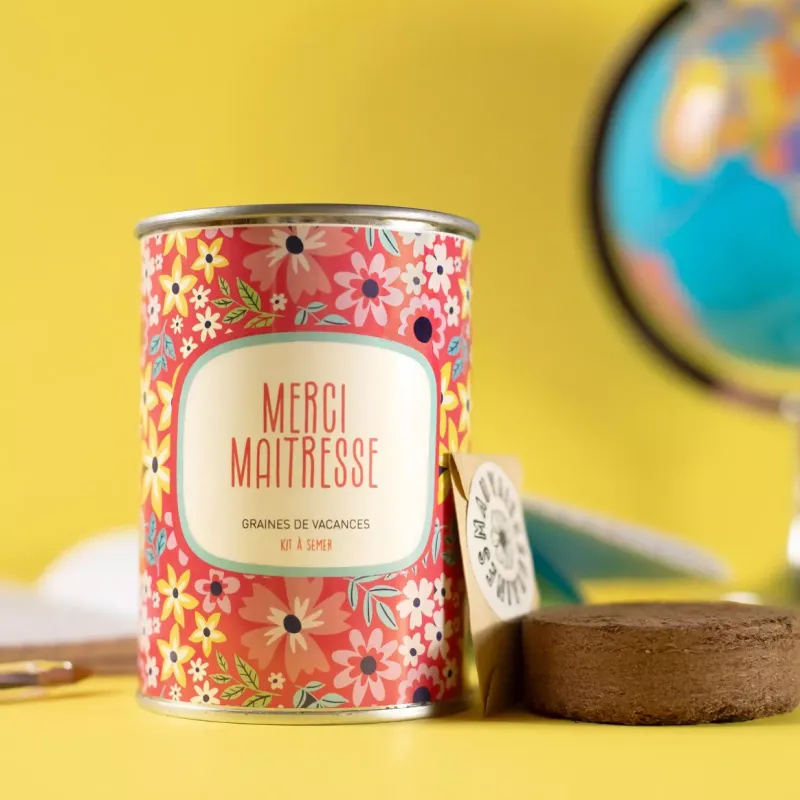 Kit À Semer &quot;Merci Maitresse&quot; graines de Vacances
