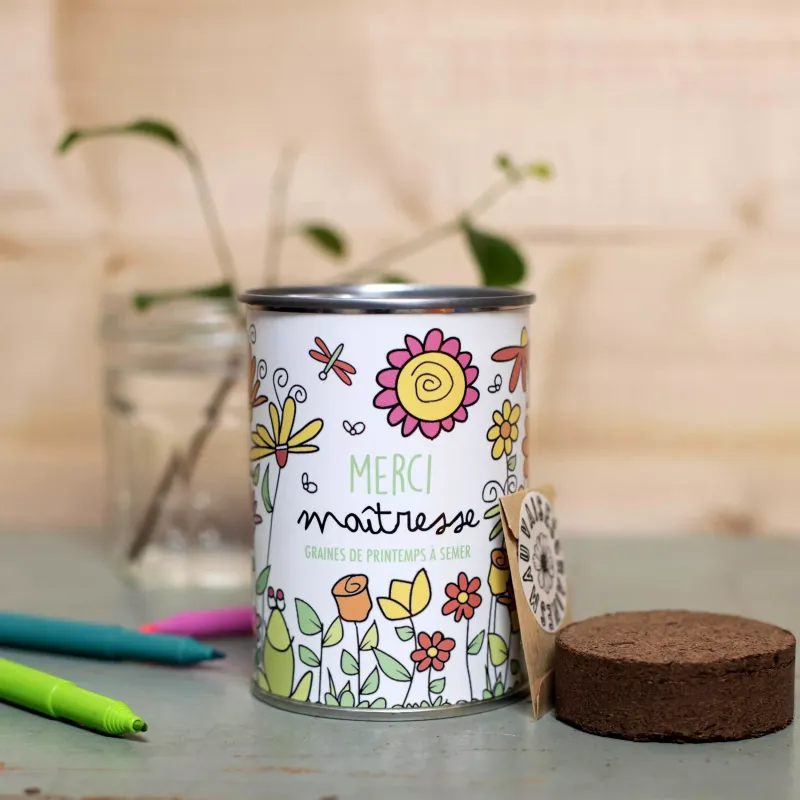 Kit À Semer Merci Maitresse Graines De Printemps