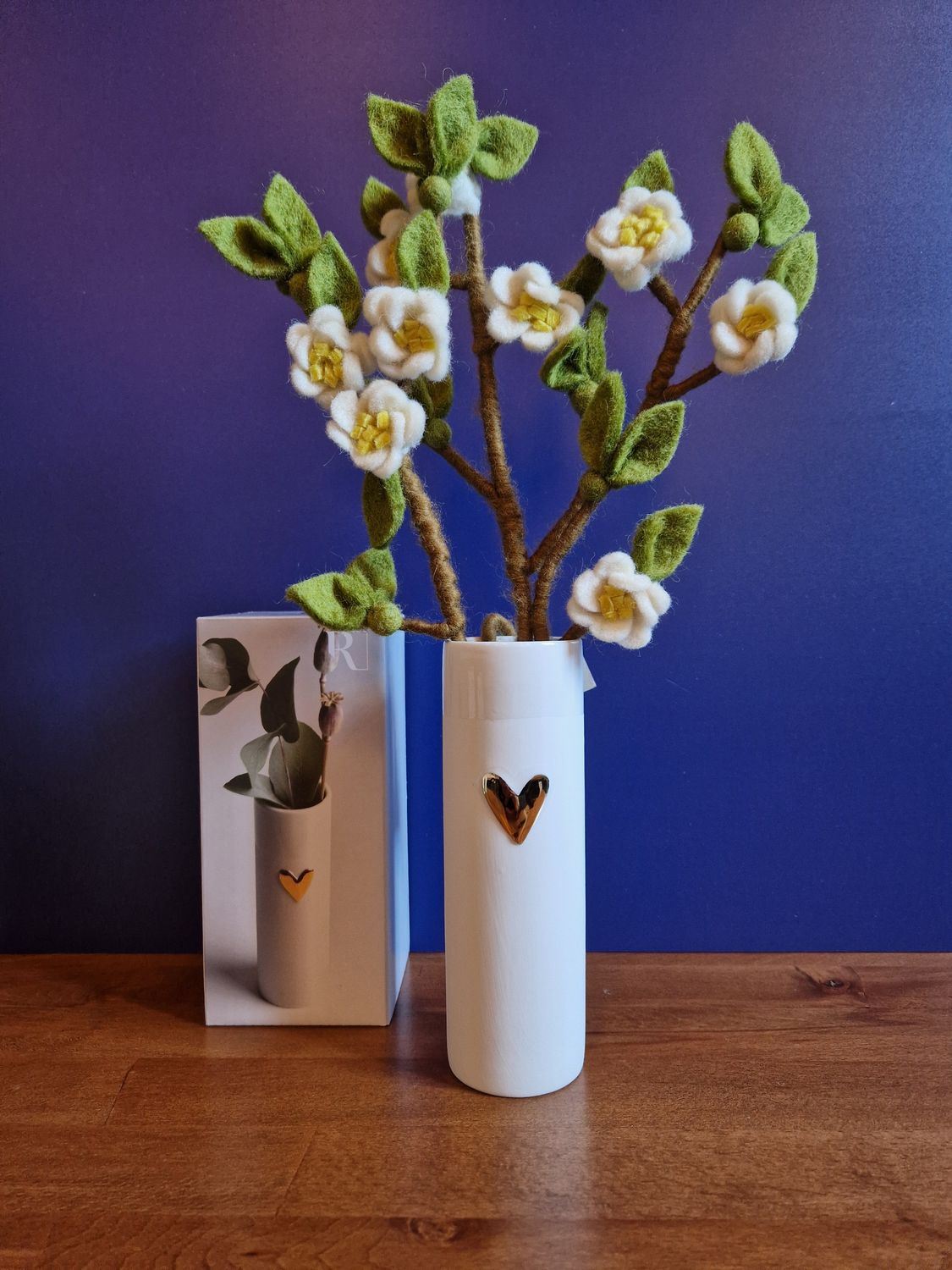 Love Vases Heart Gold h 17 cm