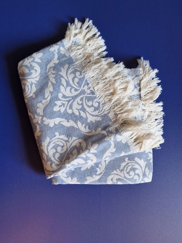 Asciugamano Fouta Flor de Lis Denim