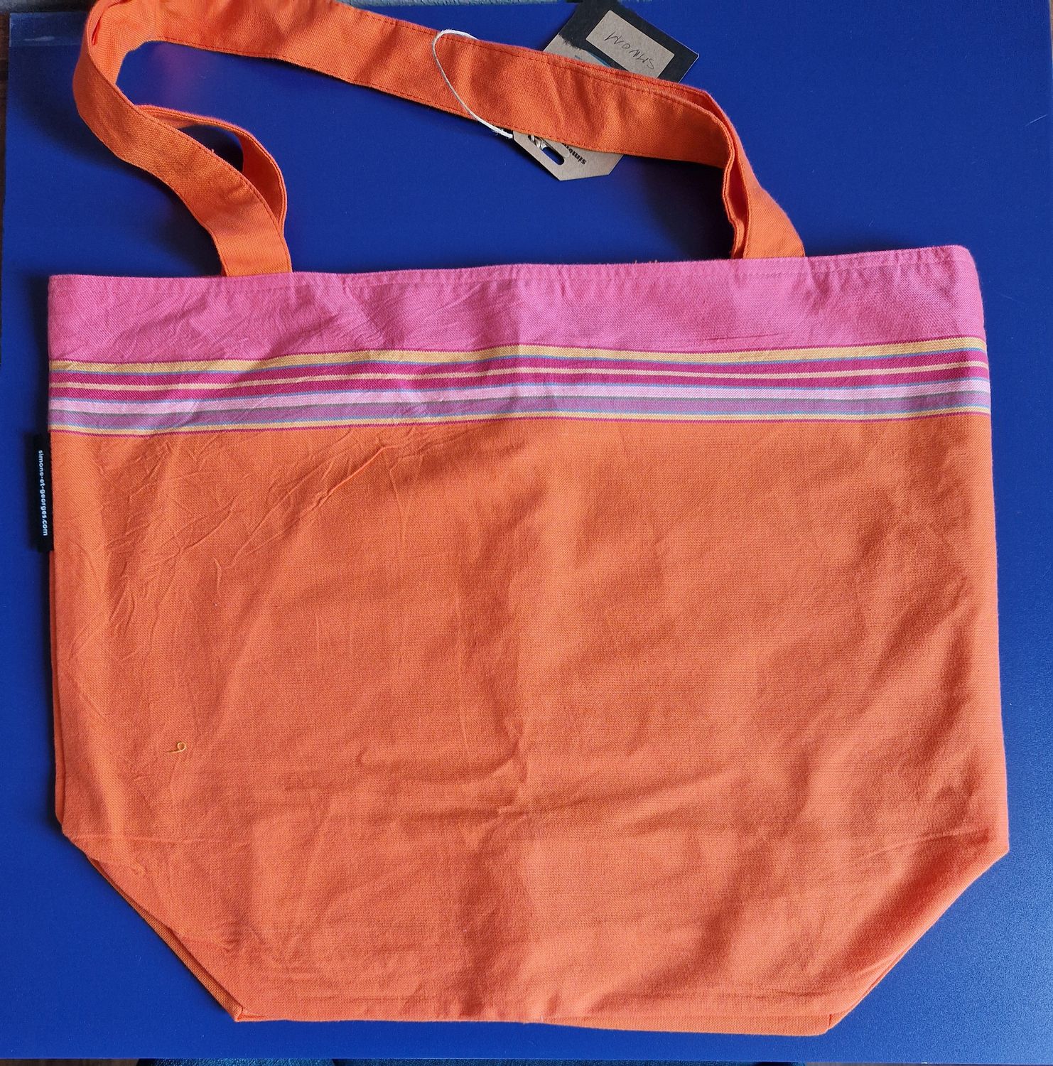 Borsa tela arancione