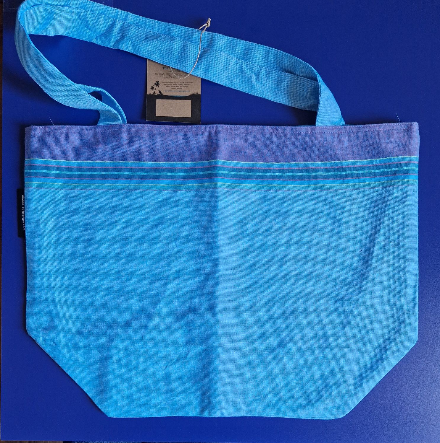 Borsa tela azzurra Tiwi