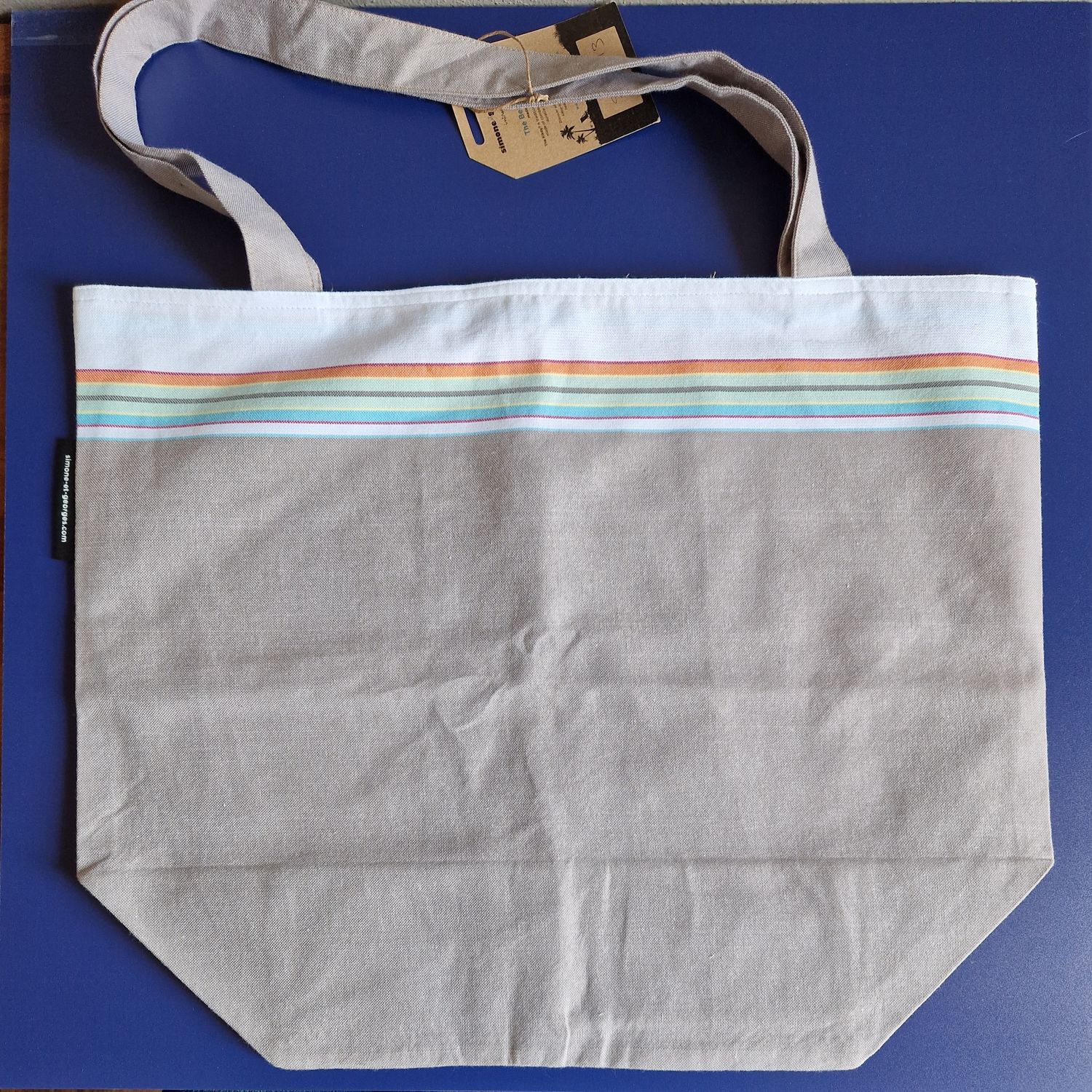 Borsa tela beige