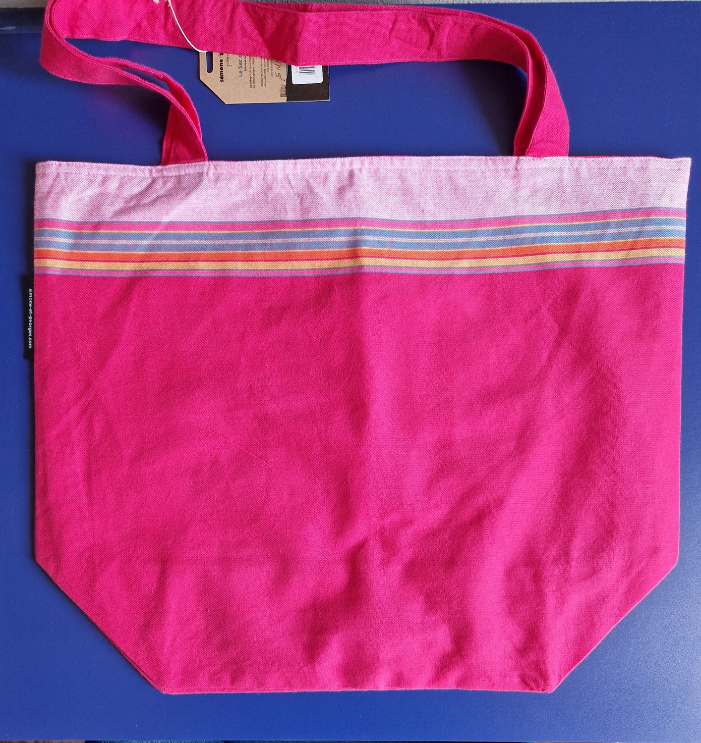 Borsa tela lampone