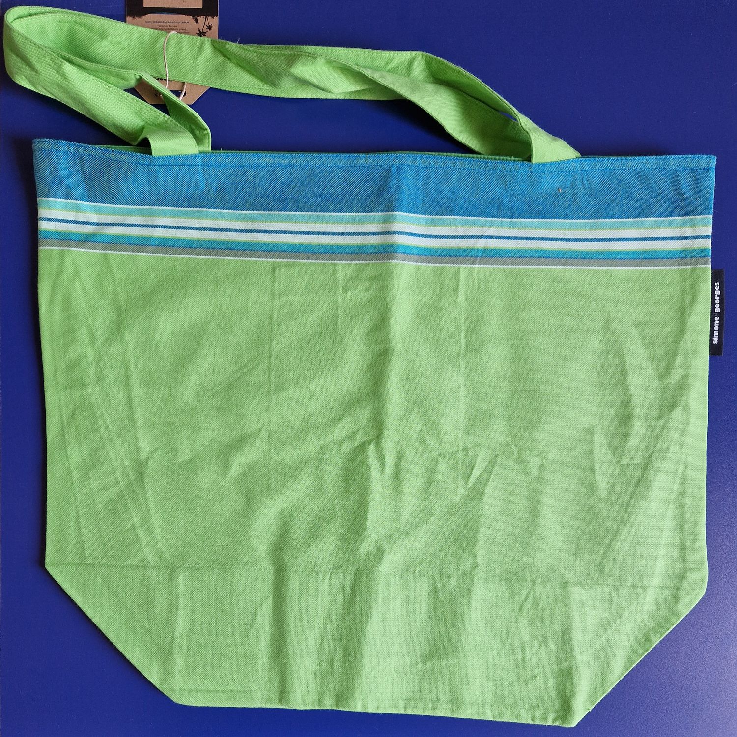 Borsa tela verde