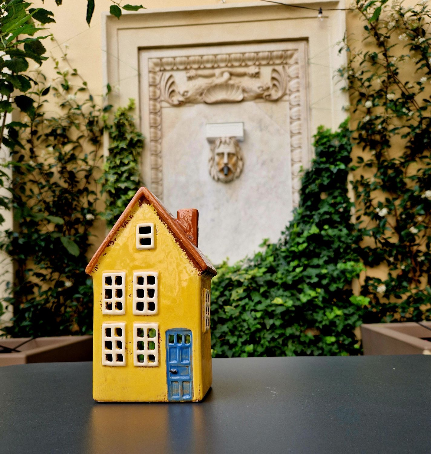 House tealight Nyhavn blue door