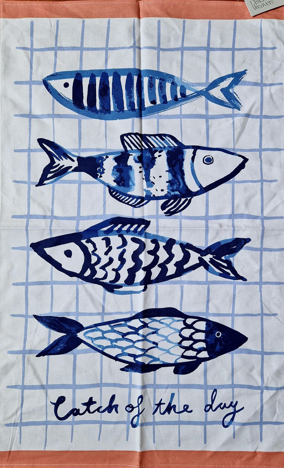 Catch Of The Day Stripe Tea Towel