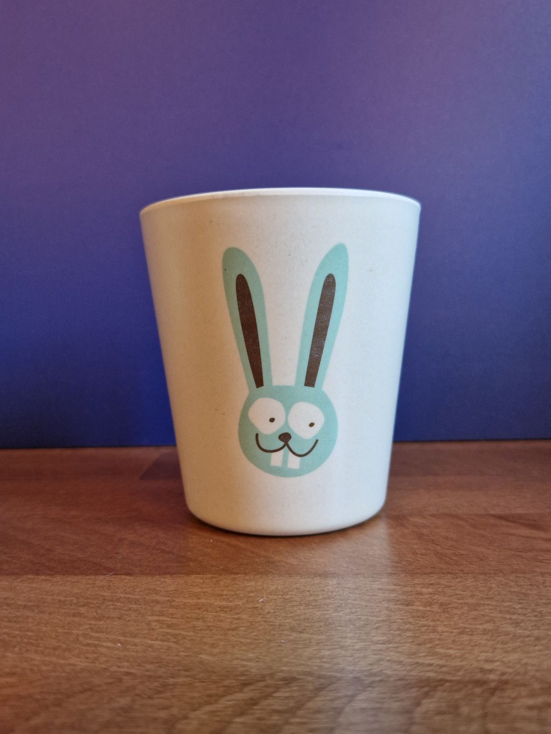 BICCHIERE CONIGLIETTO in lolla di riso e bamboo biodegradabile
