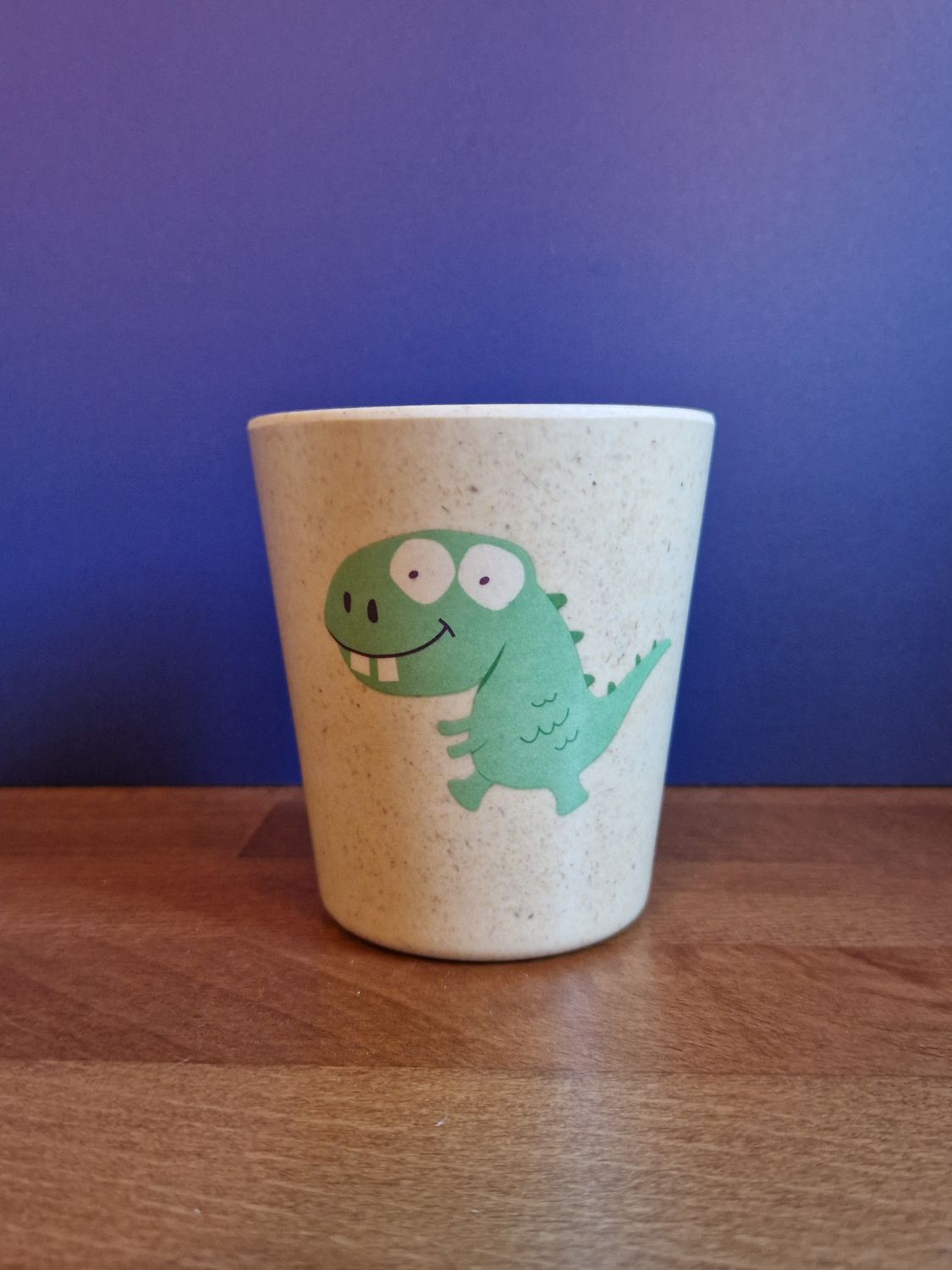 BICCHIERE DINOSAURO in lolla di riso e bamboo biodegradabile