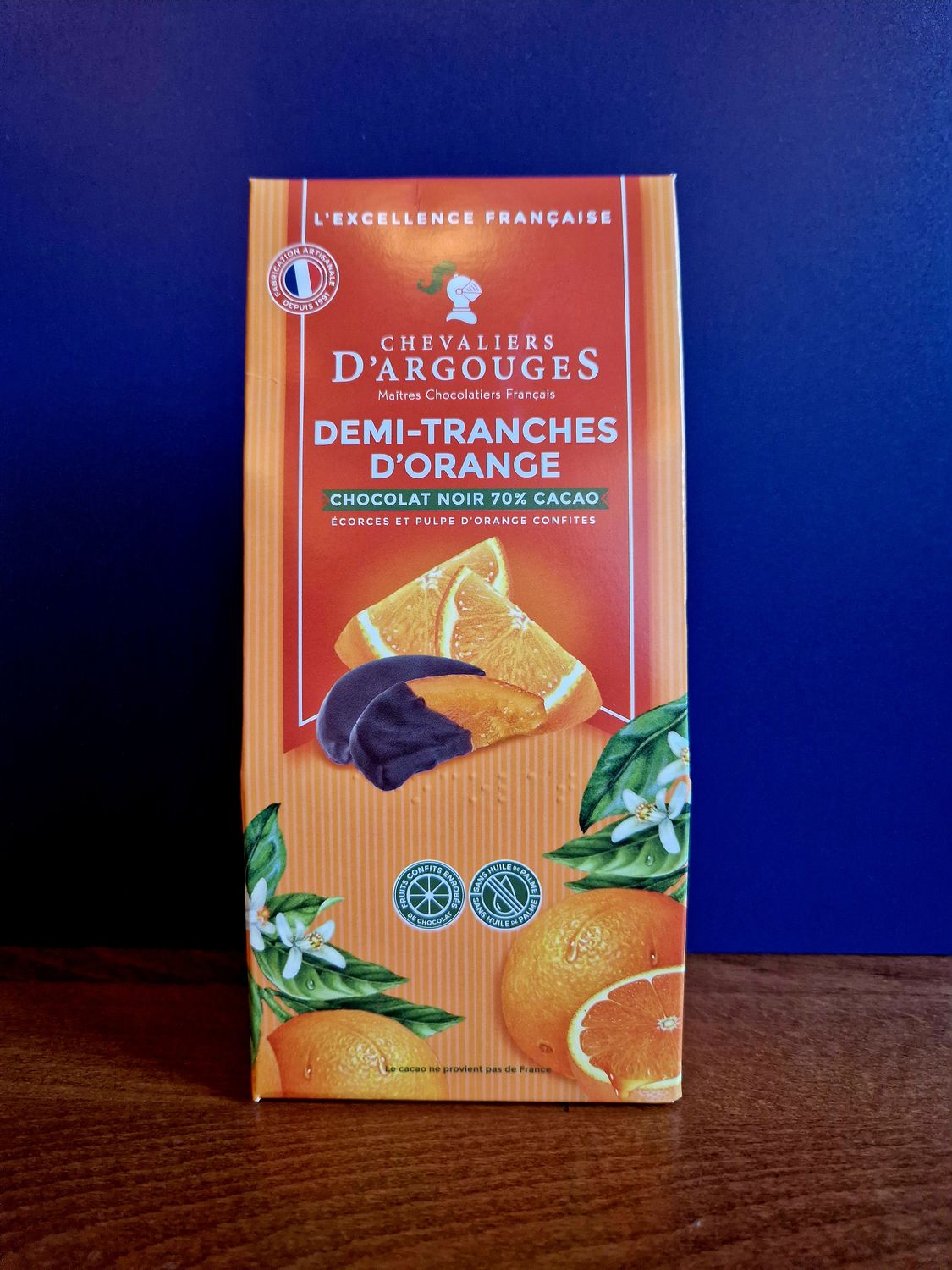 Étui Tranches D&#39;Oranges - Chocolat Noir 70% De Cacao