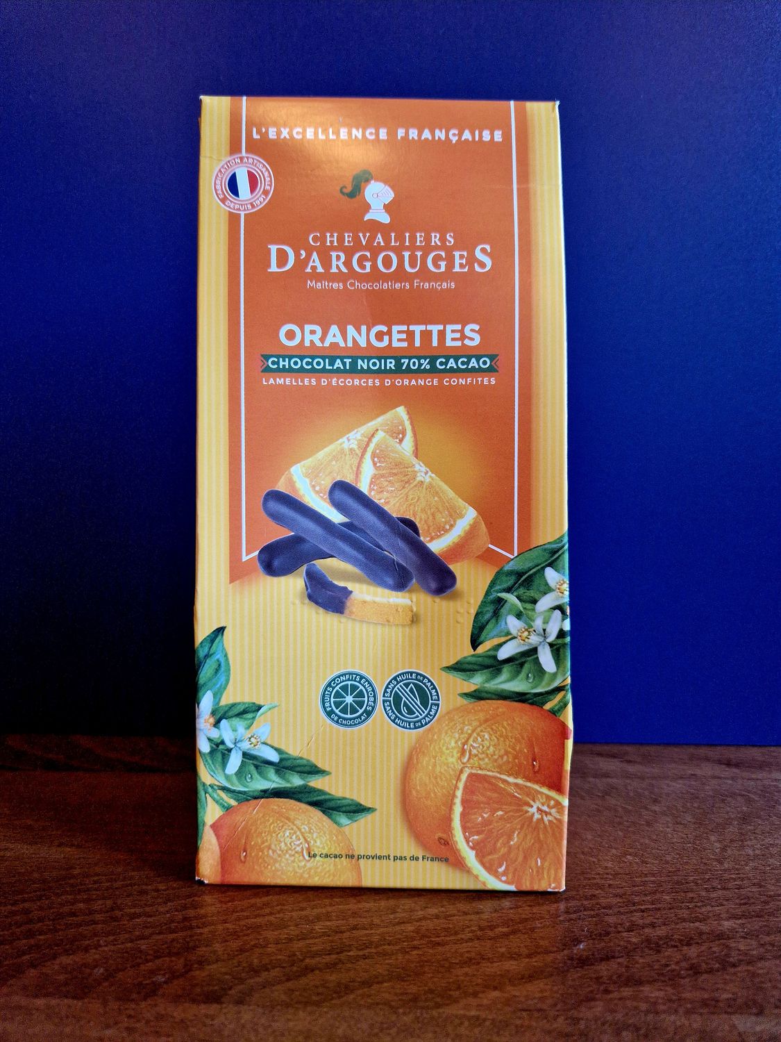 Étui Orangettes - Chocolat Noir 70% De Cacao