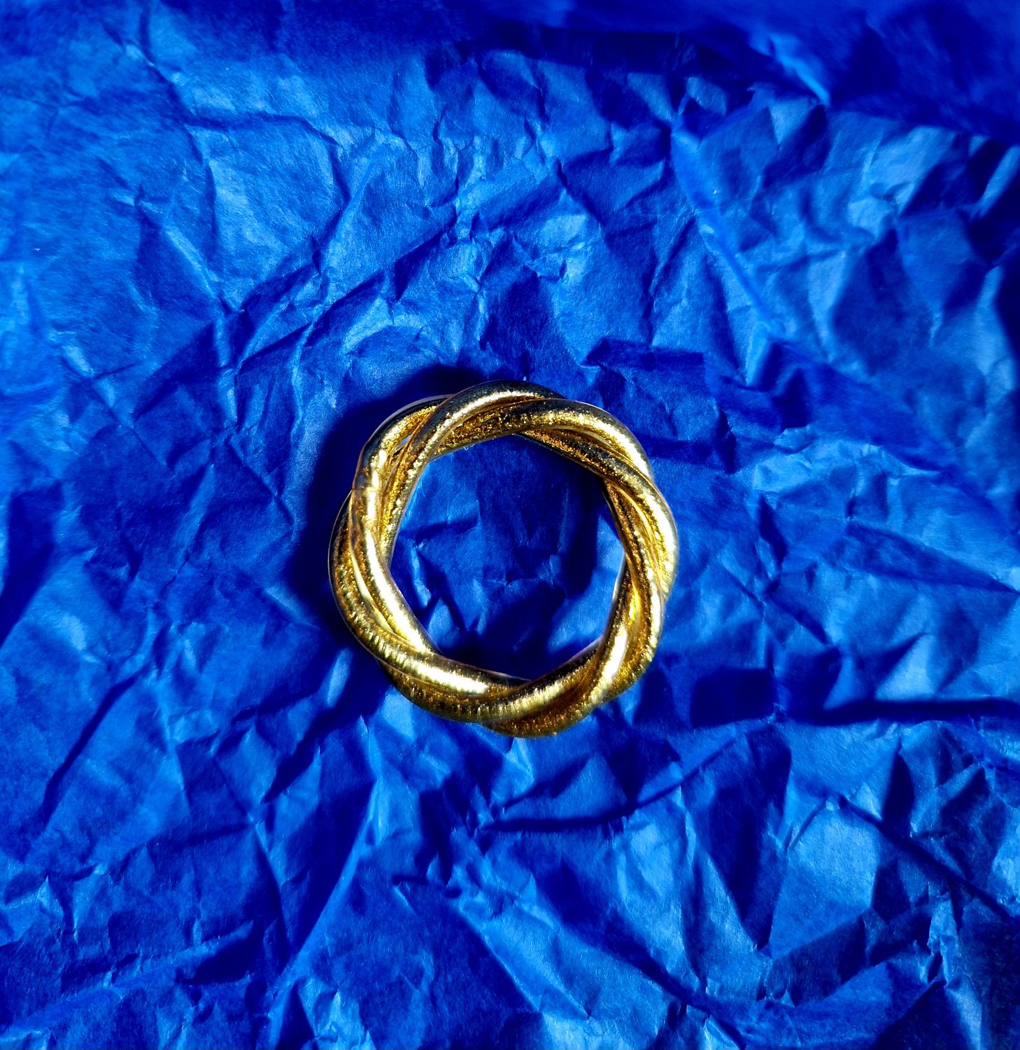 Anello Buddista Oro Intrecciato