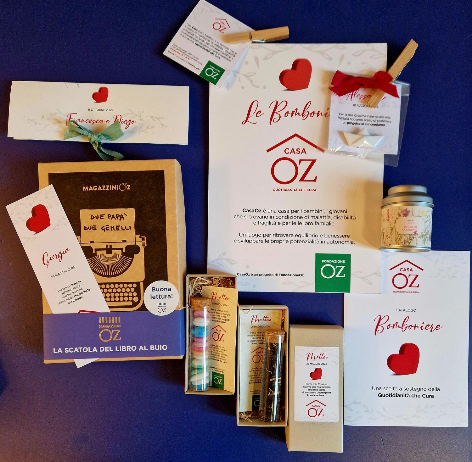 Bomboniera Porta tè in vetro