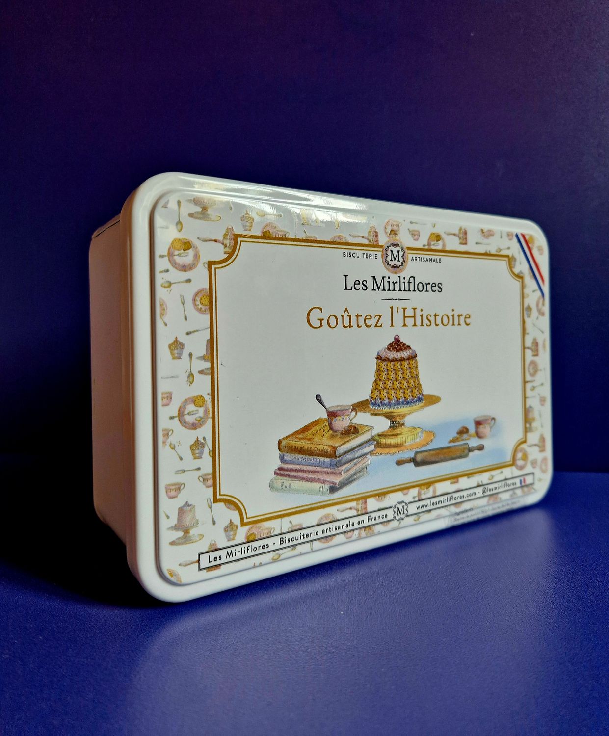 Scatola Metallo Biscotti Preparazione Per Cioccolata The