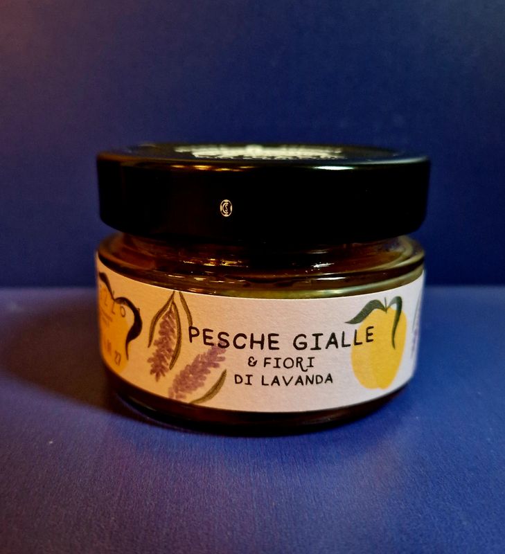 Pesche gialle e fiori di lavanda 106gr