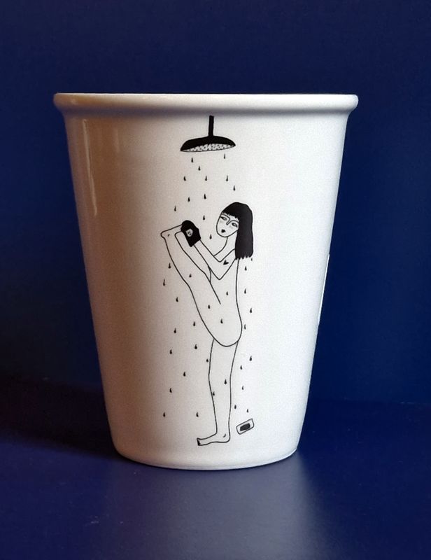 Cup Yoga In The Shower
