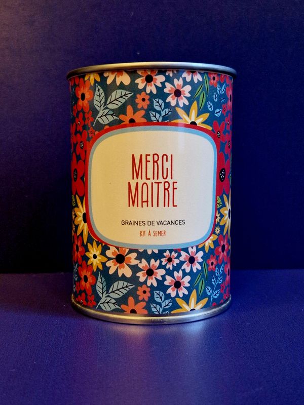 Kit À Semer "Merci Maitre" graines de Vacances