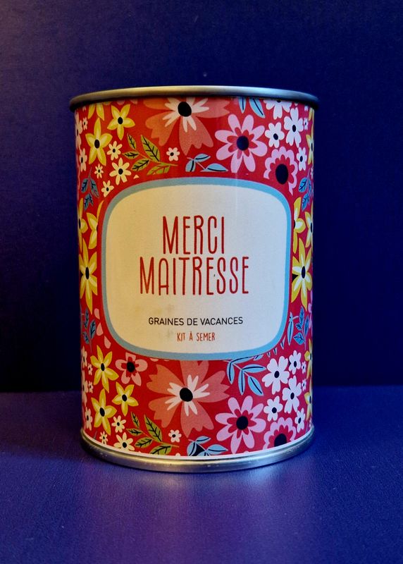 Kit À Semer "Merci Maitresse" graines de Vacances