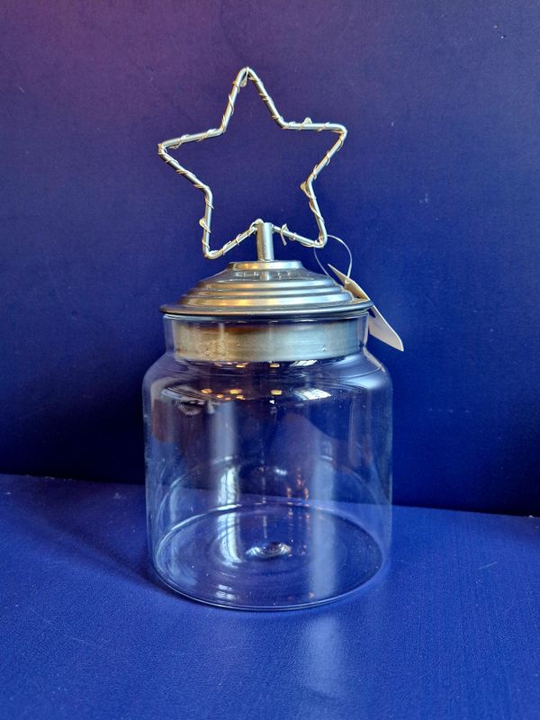 Vaso vetro stella luminosa