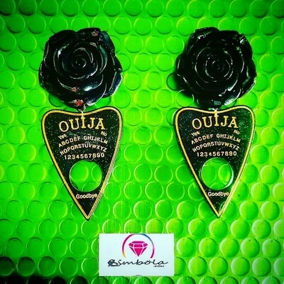 Pendientes Ouija negras