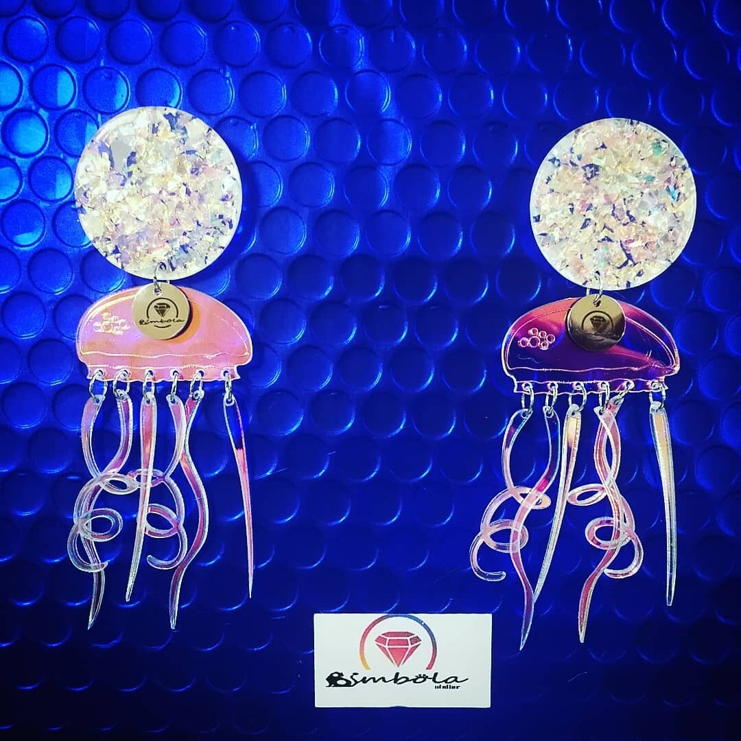 Pendientes Medusas Cromáticas