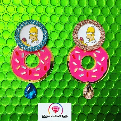 Pendientes Homer earrings pendientes simp Pendientes dibujos animados cartoon earrings 