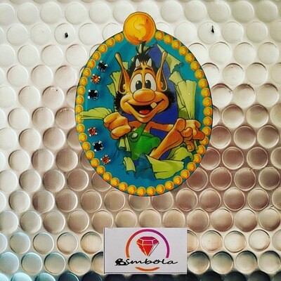 MAXIPIN HUGO TELECUPÓN pin broche brooch