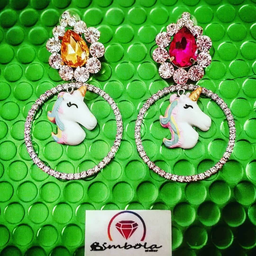 Pendientes unicornios Luxury unicorn earrings funny earrings pendientes fantasía 