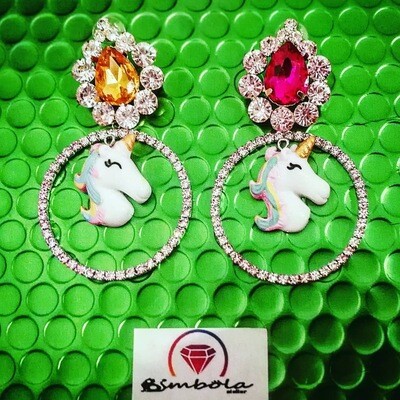 Pendientes unicornios Luxury unicorn earrings funny earrings pendientes fantasía 