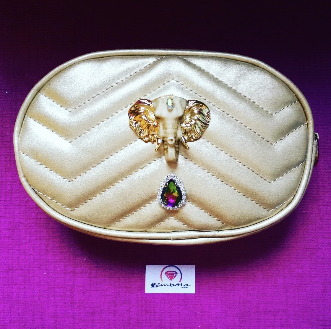 RIÑONERA GOLD ELEFANTE JOYA ELEPHANT PURSE FANNY PACK BUMBAG 