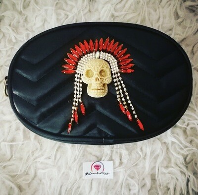 RIÑONERA CALAVERA INDIA FANNY PACK INDIAN SKULL BUMBAG