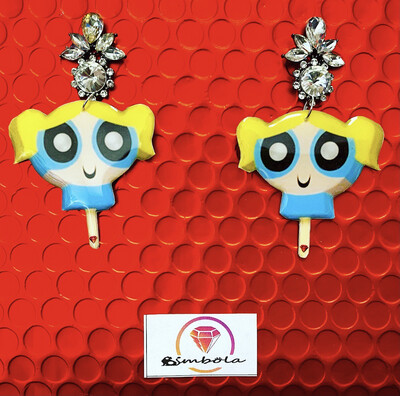 PENDIENTES HELADOS PENDIENTES SÚPER BURBUJA ICE CREAM EARRINGS GLITTER EARRINGS HANDMADE EARRINGS NENA EARRINGS 