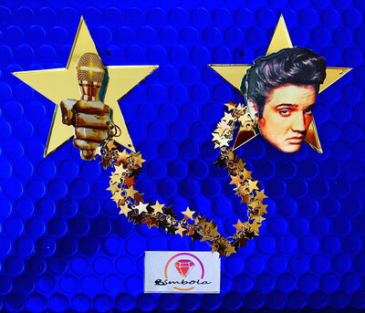 BI-PIN BROCHE ELV BROOCH PIN CADENA PIN STAR CHAIN