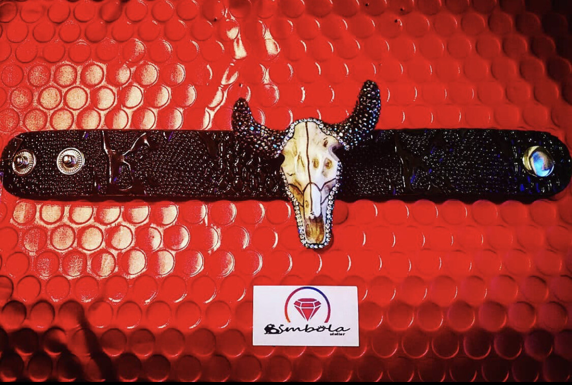 Brazalete buey buffalo bracelet pulsera ajustable brazalete regulable ox bracelet cabeza búfalo pulsera bufalo