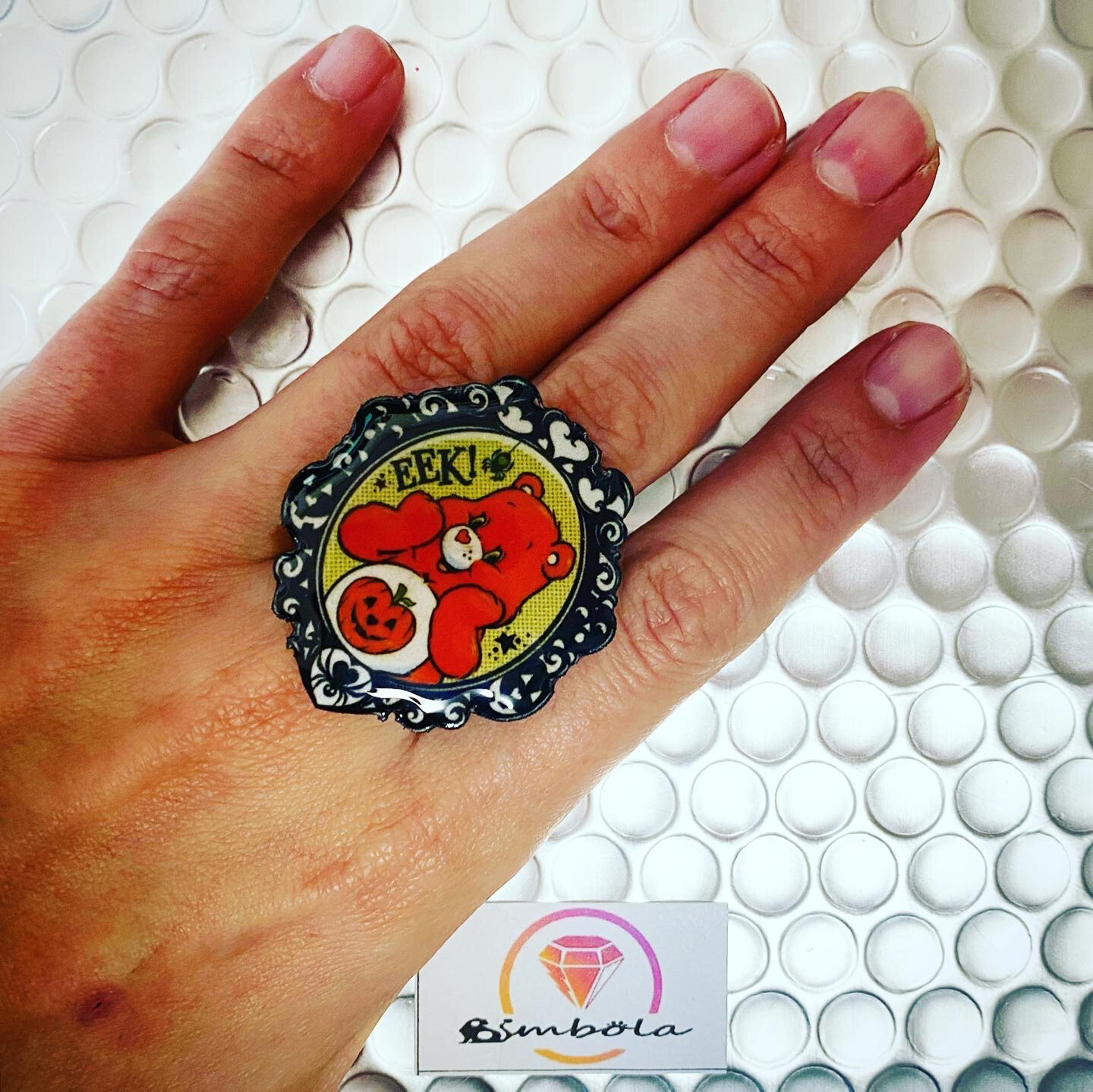 ANILLO OSO AMOROSO CARE BEAR RING ADJUSTABLE RING CARTOON RING LOVELY RING